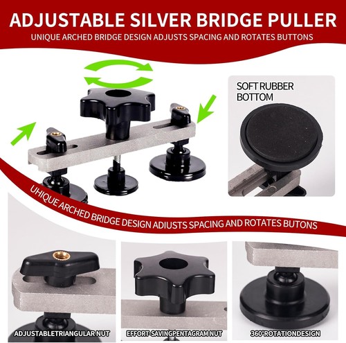 97pcs Dent Puller Kit, Car Dent Puller for Dent Repair, Car Dent Puller Kit with - Picture 3 of 8