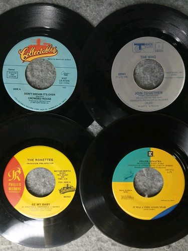 Lot 40+ Vintage 45 RPM Records Rock Pop Soul Bee Gees Jackson McCartney Untested - Picture 6 of 13