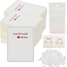 150 Pack Earring Cards for Jewelry Packaging DIY Earrings Holder Display Card...