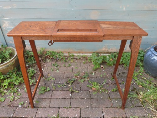 ARMEE UND MARINE FELDZUG SCHREIBTISCH TISCH MILITÄR ANTIK 1907 EICHE KLAPPSCHRIFT SELTEN - Bild 9 von 23