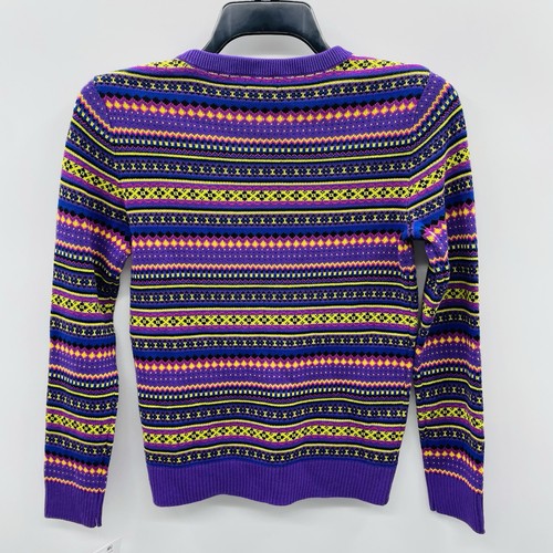 Holiday Lane Big Boys Size Small Bright Stripe Fair Isle Sweater Purple $40 077 - Picture 5 of 8