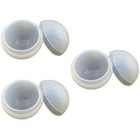 3pcs Transparent Sphere Moulds Silicone Dried Flower Trays Crystal Glue Mold