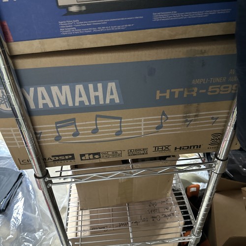 Yamaha HTR-5990 6.1 Channel 600W Home Theater AV Receiver Dual Zone Surround - Picture 4 of 4