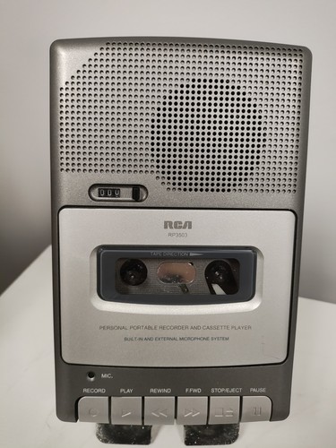 Vintage RCA Model RP3503-A Portable Cassette Tape Recorder Tested Needs Repair - Bild 4 von 8