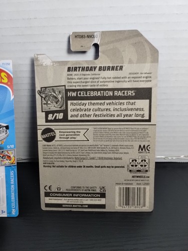 Lot Of 4 Hot Wheels HW Celebration Racers #1, 5, 8(2) Partial Set Good Condition - Picture 8 of 14
