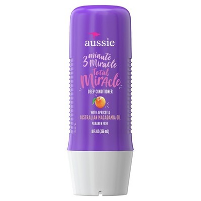 Aussie 3 Minute Miracle Deep Conditioner Apricot Macadamia Oil 8 fl oz