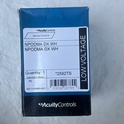 Acuity Controls NPODMA DX WH Sensor Switch nLight