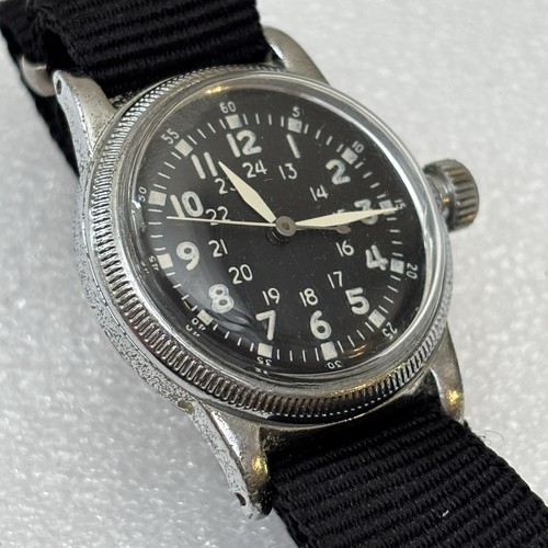 Defekte Elgin A-11 AF US Military Issued WWII Armbanduhr Vintage - Teile - Bild 3 von 10