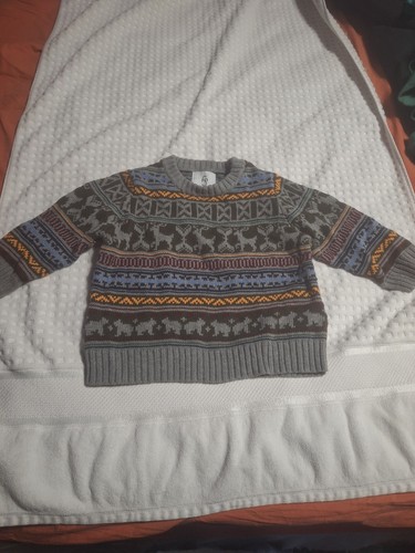 Kuscheliger mehrfarbig gemusterter Kinder Pullover (139) - Bild 1 von 5