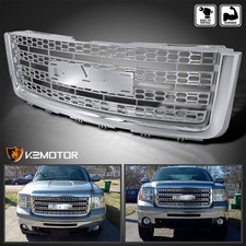 Fits 2007-2013 Gmc Sierra 1500 Front Honeycomb Mesh Hood Grille Chrome 07-13 Fits 2007-2013 Gmc Sierra 1500 Front Honeycomb Mesh Hood Grille Chrome 07-13