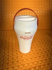 Vintage Coca-Cola Godfather's Pizza Plastic Cooler Jug With Handle 80s Pitcher