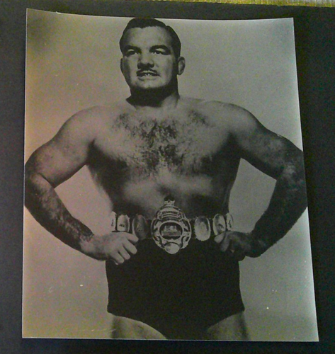 Whipper Billy Watson w/ NWA Belt 7.5 x 9-inch Publicity Photo - 1950s Wrestling