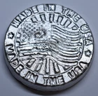 Hand Poured 3 oz .999 Fine Silver Round - Made in USA