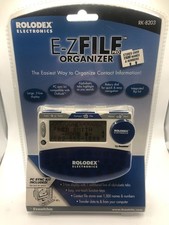 Rolodex Electronics Franklin E-Z File Pro Contacts Organizer RK-8203 New In Box