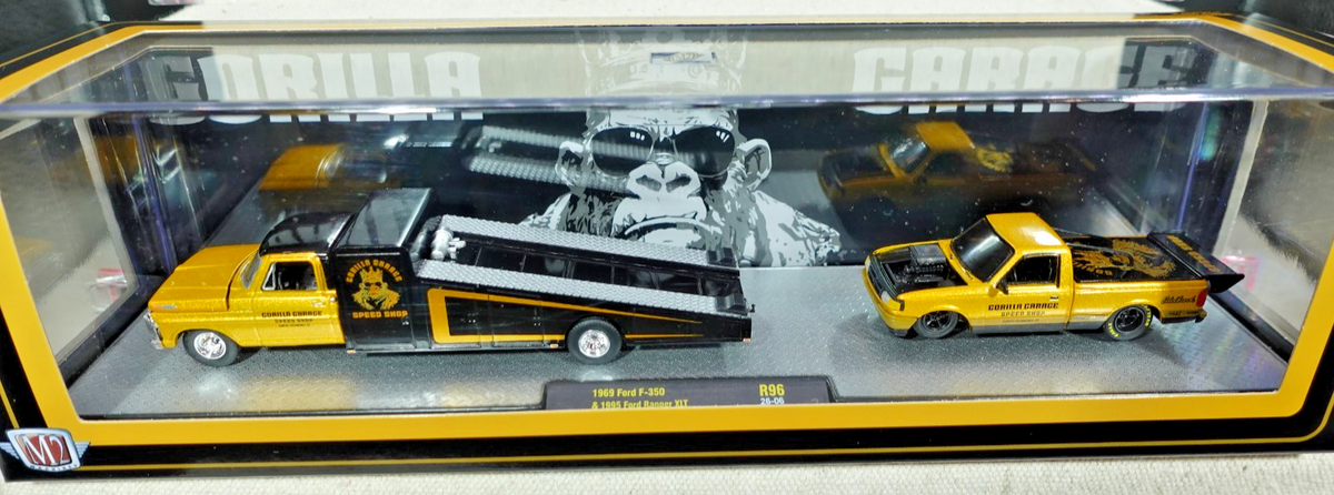 M2 Machines 1969 Ford F350 & 1985 Ford Ranger XLT Gorilla Garage 1