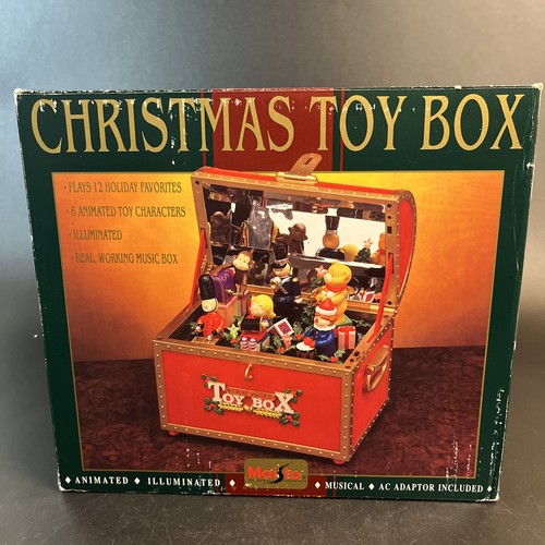 Vtg 1997 Animated Illuminated Musical Christmas Toy Box Band Maisto Music Decor - Picture 14 of 19
