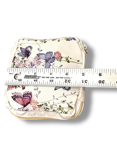Bolsa de Maquillaje Bolsa de Cosméticos para Mujer Coqueta Femenina Colorida Mariposa Floral - Imagen 5 de 5
