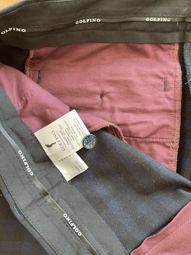 Golfino Herren Hose Gr. 54, Schwarz/Dunkelblau kariert, Wie Neu!!! - Bild 5 von 7