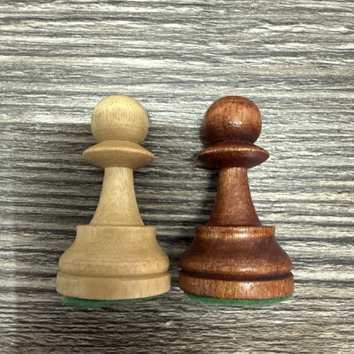 Schöne alte gewichtete Schachfiguren aus Holz (siehe Beschreibung) - König ca. 8 cm - Bild 15 von 16