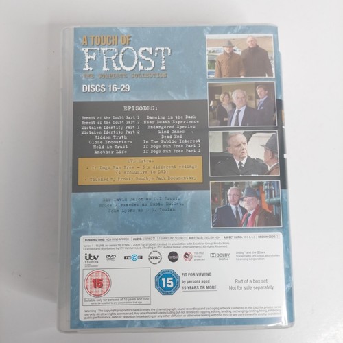 A Touch Of Frost: Complete Series Collection 1-15 Box Set PAL Region 2 - Foto 9 di 9