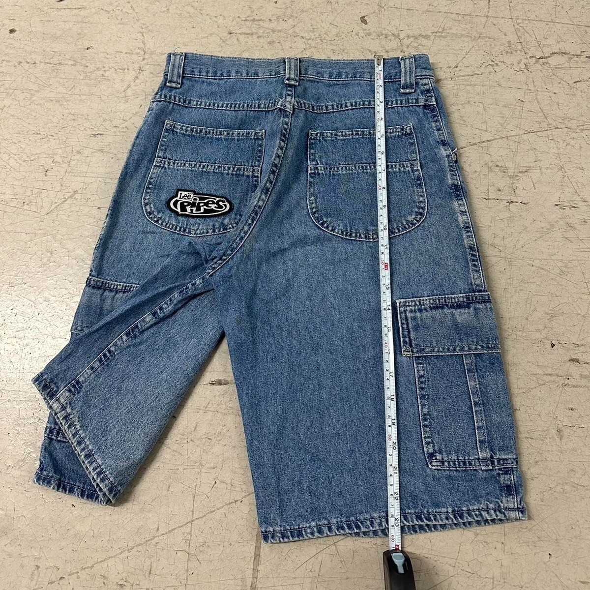 Vintage Lee Pipes Embroidered Jean Shorts | eBay