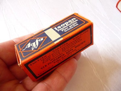 AGFA ISOPAN FEINKORNFILM B20  Aufnahmen 6x9-6x6-41/2 x 6cm  ROLLFILM