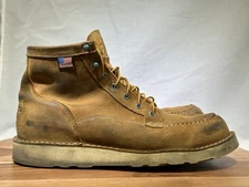 Danner Bull Run Lux Sunstone Brown Leather Men’s 11.5 D Moc Boots 31660 USA Made