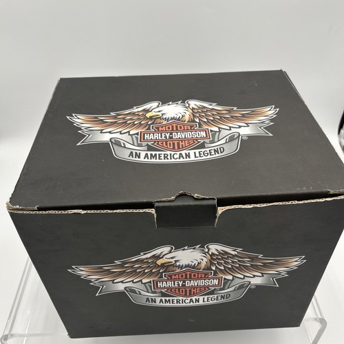 XS Harley Davidson Jet 2 Silver Motorcycle Large Helmet Exc Cond w/Box & Bag - Picture 4 of 21