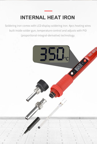 Electric Soldering Iron 80W LCD Digital Display Adjustable Temperature Soldering - Picture 20 of 32