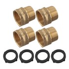 Zuverlässige auslaufsichere Ausführung in Messing Gartenschlauchadaptern für