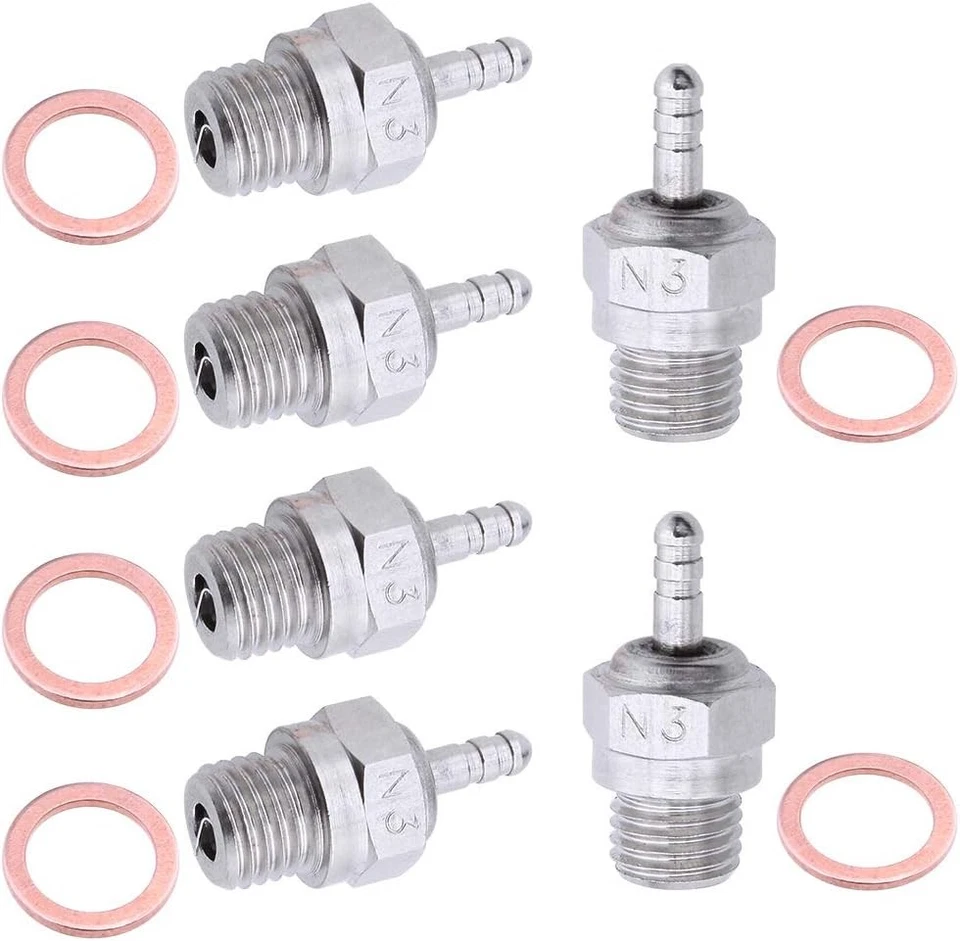 6x 70117H N3 Hot Glow Plugs Replace OS for Traxxas Losi HPI Redcat HSP RC Car - Image 3 of 4