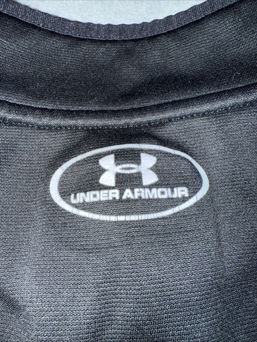 Under Armour Loose Cold Gear 1/4 Zip Pullover 2XL Black/Gray/Green - Picture 12 of 15