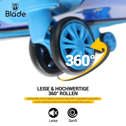 Koffer Set Sale Reisekoffer ABS Handgepäck Trolley TSA Hartschale M-L-XL-Set - Bild 15 von 31