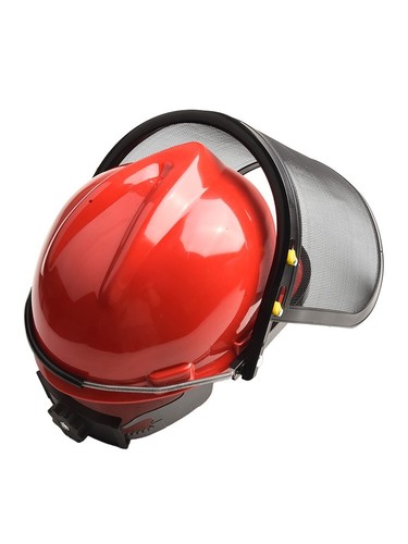 Kettensäge Forst Motorsense Schutzhelm Mütze Integral Metallnetz Schirmmütze - Bild 11 von 12