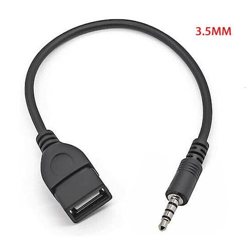 Jack AUX Audio 3.5mm To USB 2.0 MU Female Converter Cable for Car Mp3 U Disk lot - Picture 10 of 18