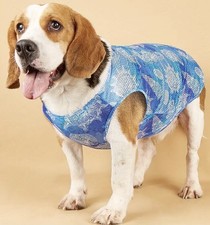 Dog Cooling Vest Jacket Breathable, Adjustable, Size Medium In Blue And Red