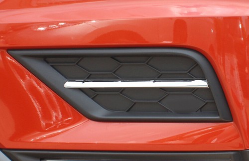 For Volkswagen Tiguan 2017-2021 Black ABS Exterior Front Fog Light Frame Trim - Picture 3 of 12