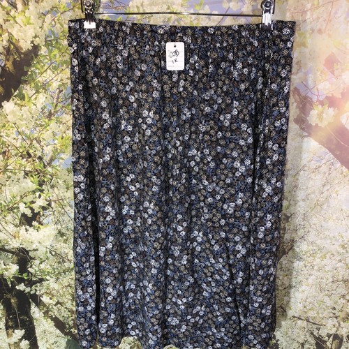 Cj Banks 1x Womens Skirt Size 1X Floral Print Multicolor Back Elastic Waist - Picture 3 of 10