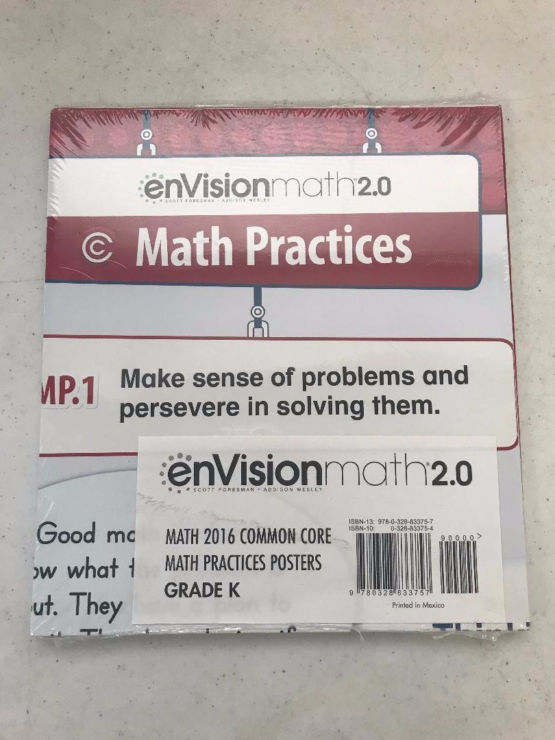 Math 2016 Common Core Practice Poster Grade K by Scott Foresman (2014 ...