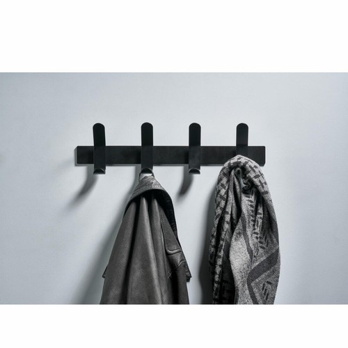 Zone Denmark Wandgarderobe A-Rack Hakenleiste Garderobenleiste Garderobe Black - Picture 2 of 3