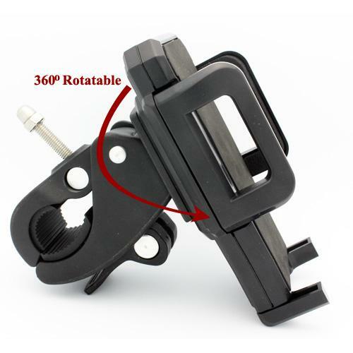 iPhone 11 12 13 14 Pro Max SE BICYCLE MOUNT PHONE HOLDER HANDLEBAR SWIVEL CRADLE - Picture 2 of 6