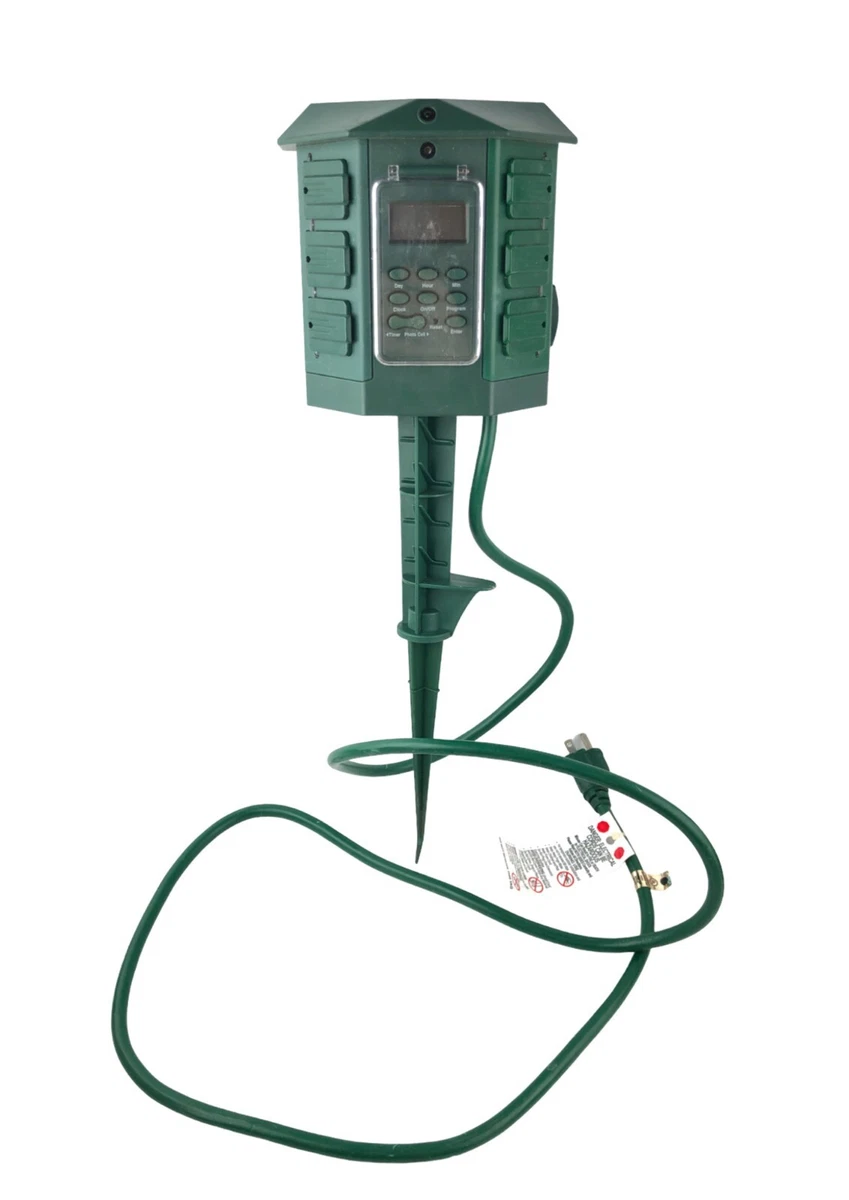 Programmable Outdoor Weatherproof 6 Outlet Multifunction Christmas