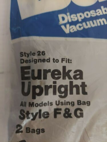 NUOVA borsa aspirapolvere monouso per assistenza domiciliare Eureka stile verticale F & G confezione da 2 - Foto 2 di 3