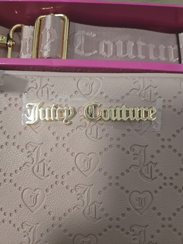 Neu Juicy Couture Dusty Blush Slim Pink Kameratasche & Umschlag Set Weihnachtsgeschenk - Bild 4 von 4