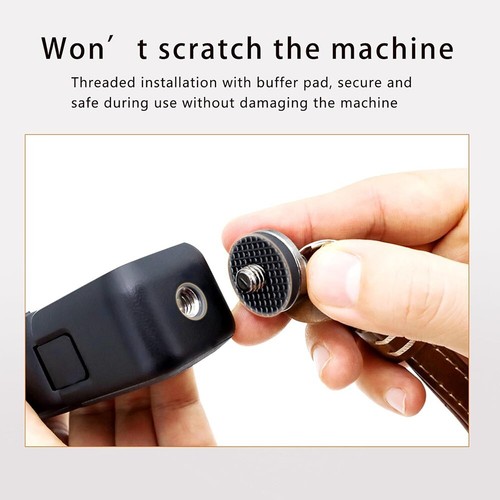 Leather Wrist Strap Hand Lanyard Handheld with 1/4 ScrewCamera For OSMO Pocket 3 - Picture 6 of 12