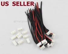 US SHIP 10 PCS 4S1P Balance Charger Cable 22 AWG Silicon Wire JST XH Plug