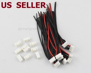 US-SHIP-10-PCS-4S1P-Balance-Charger-Cable-22-AWG-Silicon-Wire-JST-XH-Plug