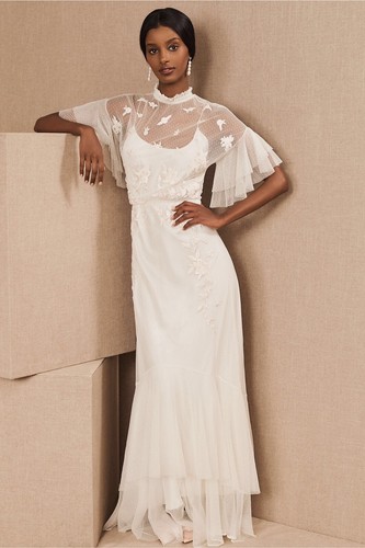 Anthropologie BHLDN x Sachin & Babi Avila Wedding Gown MSRP $1195 Sz 14 - Picture 3 of 7