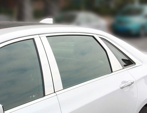 For Cadillac CT6 2016-2020 Stainless chrome Exterior Window BC-Pillar Panel 6pcs - Picture 3 of 8