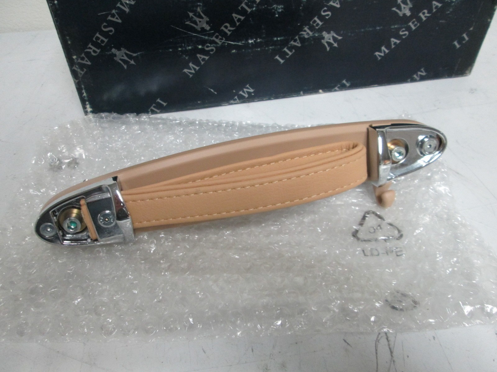 Maserati LH Rear Interior Door Handle Beige New # 67984130